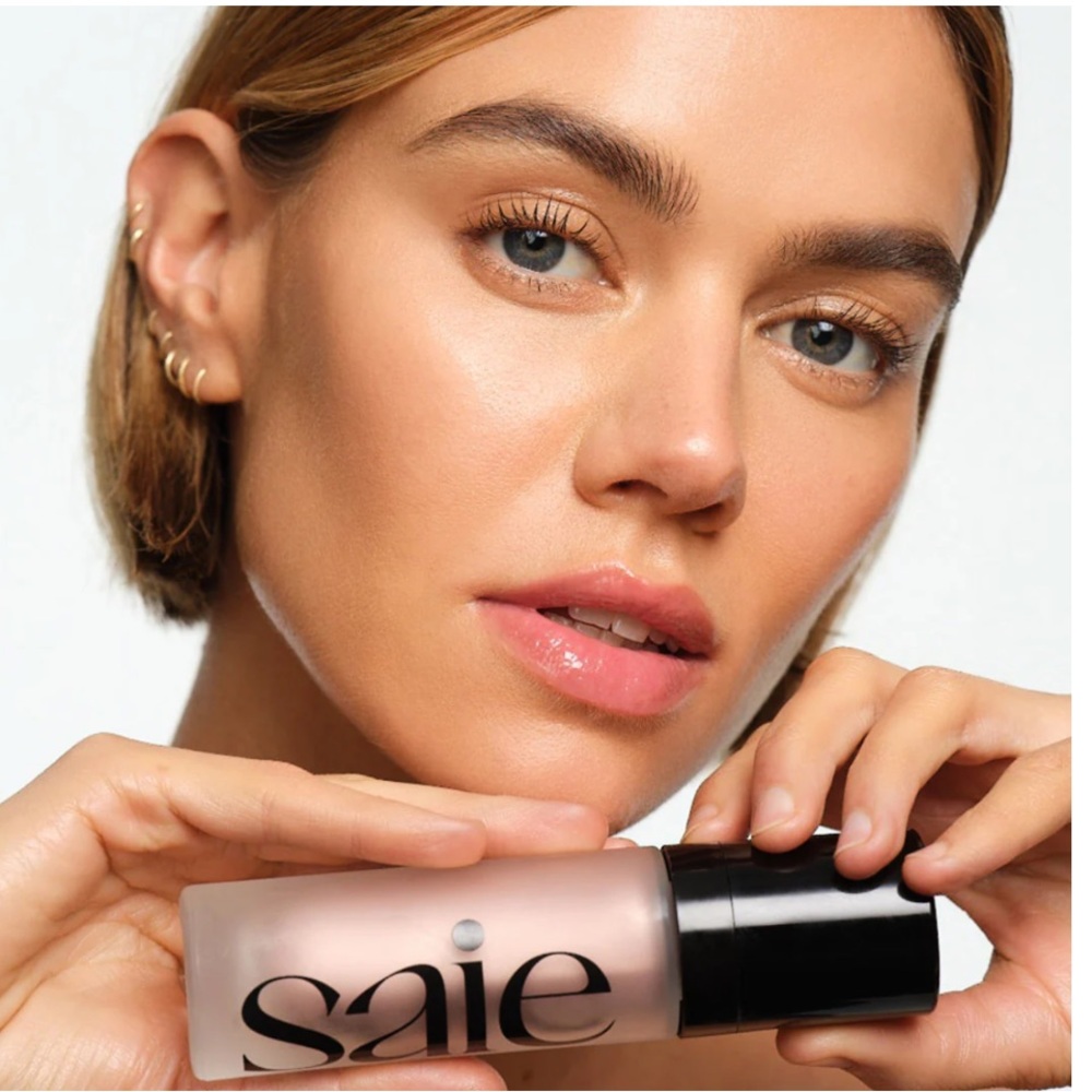 Saie Glowy Super Gel Cream Liquid Highlighter Illuminator in Rose Glow BNIB